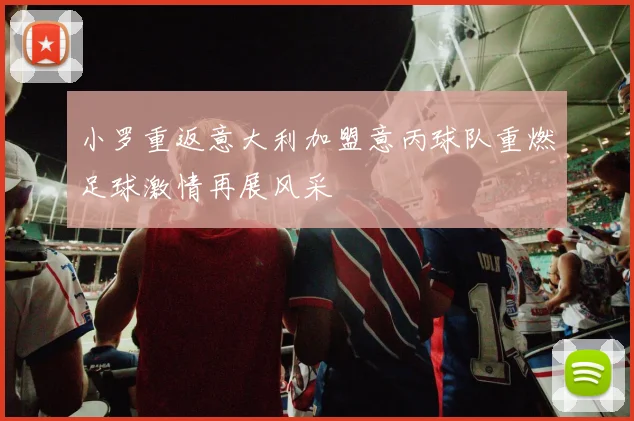 小罗重返意大利加盟意丙球队重燃足球激情再展风采